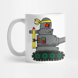 Ninja Tank Cartoon Mug